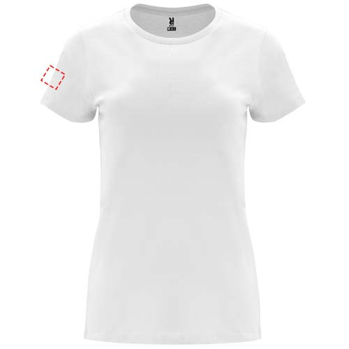 Capri short sleeve women's t-shirt: Right bicep · Embroidery fixed