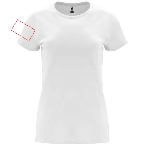 Capri short sleeve women's t-shirt: Right bicep · Screenprint