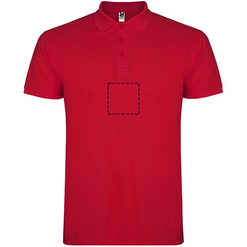 Meeste lühikeste varrukatega polosärk Star: Impact full front · Embroidery fixed
