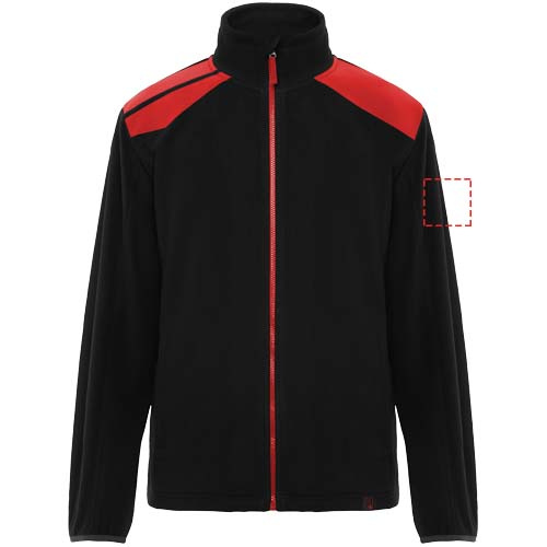 Bluza z mikropolaru unisex Terrano: Left bicep · Embroidery fixed