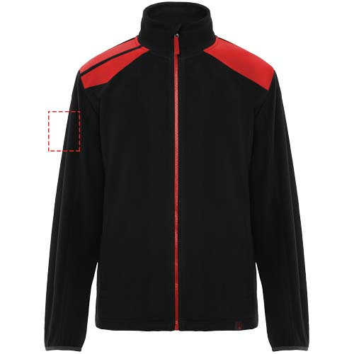 Bluza z mikropolaru unisex Terrano: Prawe ramię · Sitodruk