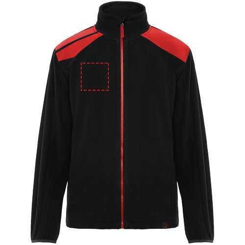 Bluza z mikropolaru unisex Terrano: Prawa strona klatki piersiowej · Sitodruk