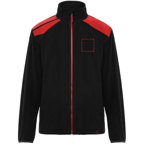 Bluza z mikropolaru unisex Terrano: Left chest · Embroidery fixed