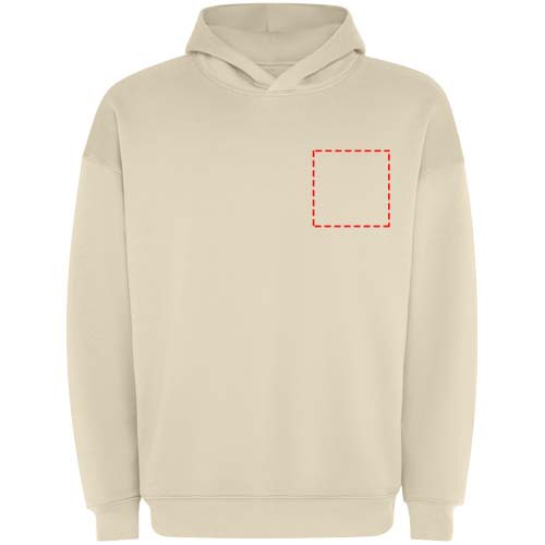 Otto, sweat à capuche unisexe ample: Left chest · DTF Transfer