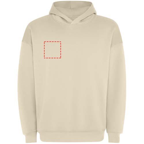 Otto, sweat à capuche unisexe ample: Right chest · Embroidery fixed