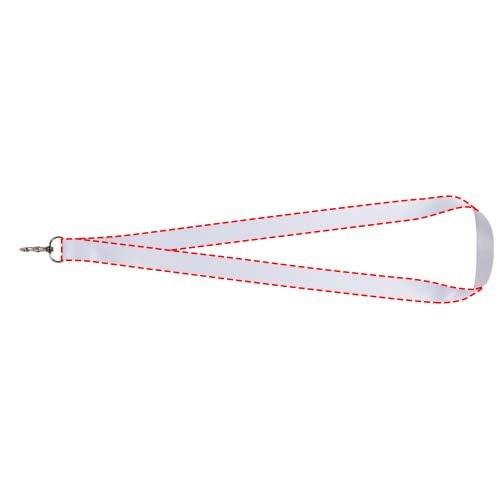 Lana sublimation lanyard: All over, front · Sublimation fitted