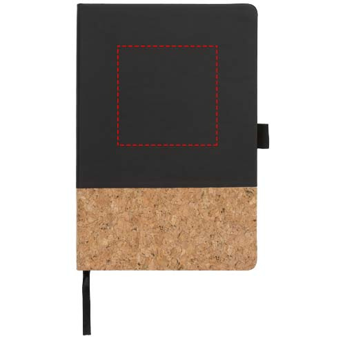 Carnet A5 en liège et PU thermo Evora: Front · Hot stamping