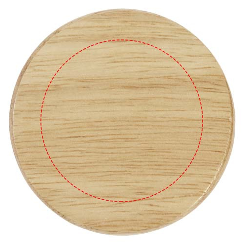 Scoll wooden coaster with bottle opener: Body · Padprint