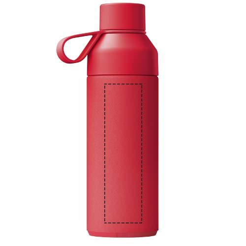 Ocean Bottle 500 ml vakuumisolierte Flasche: Back · Laser engraving
