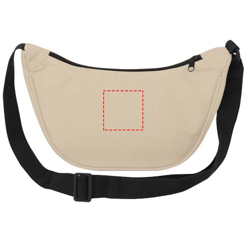 Sac banane recyclé 1,5 l Byron: Pocket · Embroidery fixed