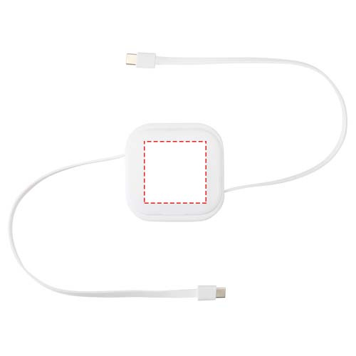 Gloas 5-in-1 recycled retractable data sync and 100W fast charge cable with smartphone tool kit: Front · Digital sticker