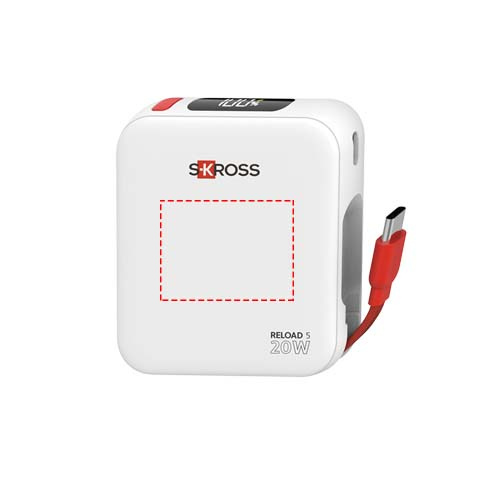 Powerbank SKROSS® Reload 5000 mAh: Front · Padprint