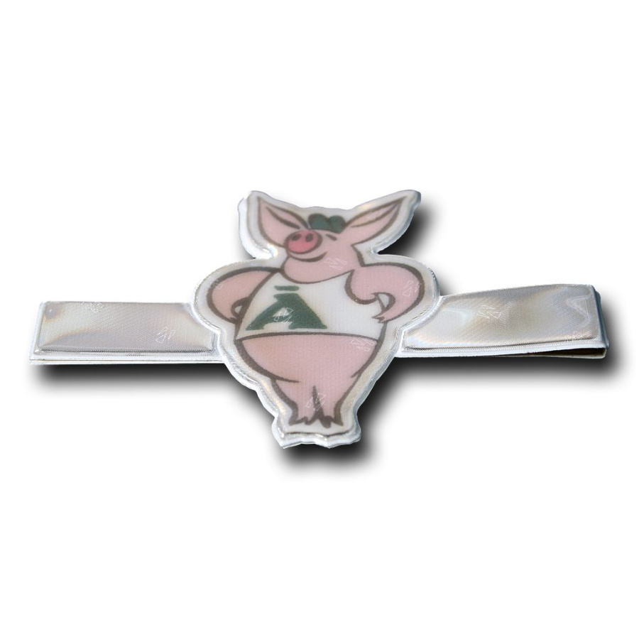 Reflektierender Fahrradaufkleber – Pig: Full product surface (size to confirm)