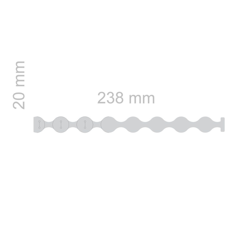 Heijastinranneke – Circles: Full product surface (size to confirm)