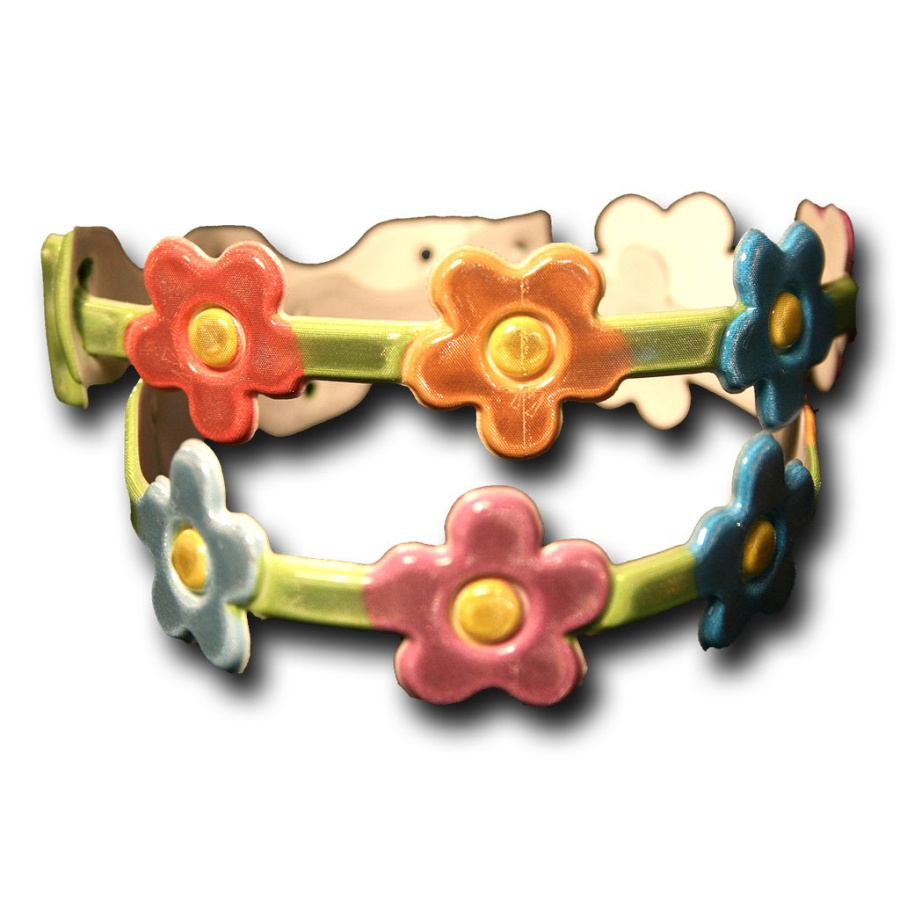 Reflective wristband – Flowers 1: Full product surface (size to confirm)