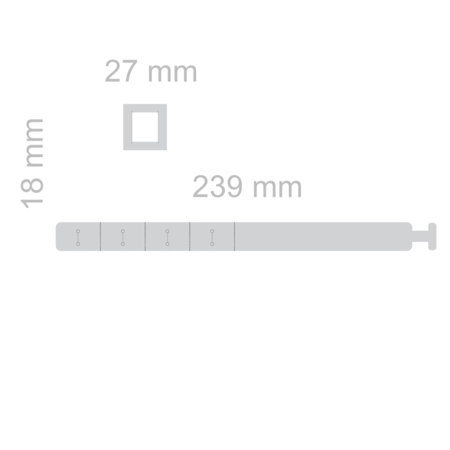 Светоотражающий браслет – Standard with window: Full product surface (size to confirm)