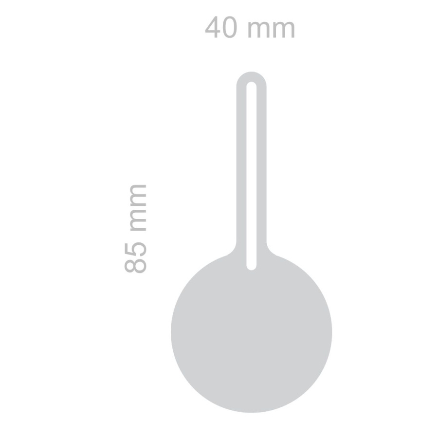 Atstarojošs rāvējslēdzēja piekariņš – Zip Circle: Full product surface (size to confirm)