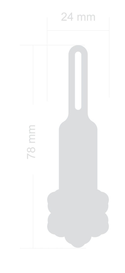 Heijastava vetoketjun vedin – Snowflake: Full product surface (size to confirm)