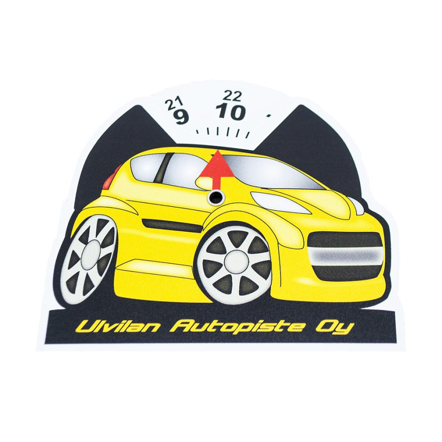 Plastic parking disc – Parking Meter Plastic - Car 2: Full product surface (size to confirm)
