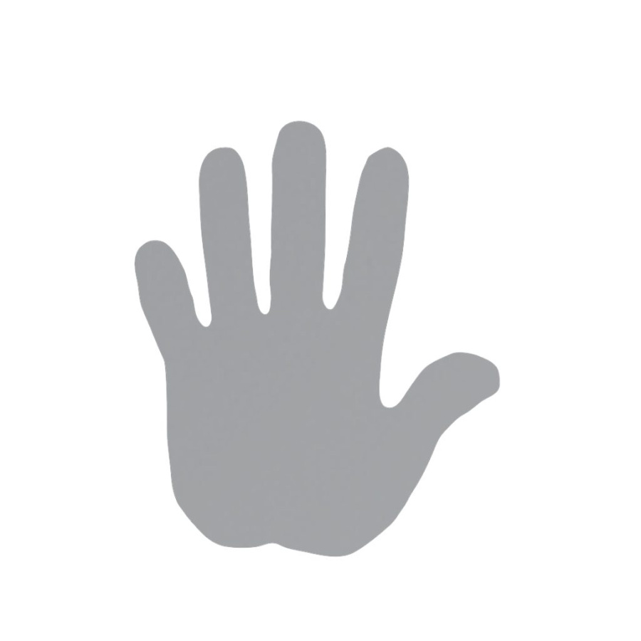 Atšvaitinis lipdukas – Hand 2: Full product surface (size to confirm)