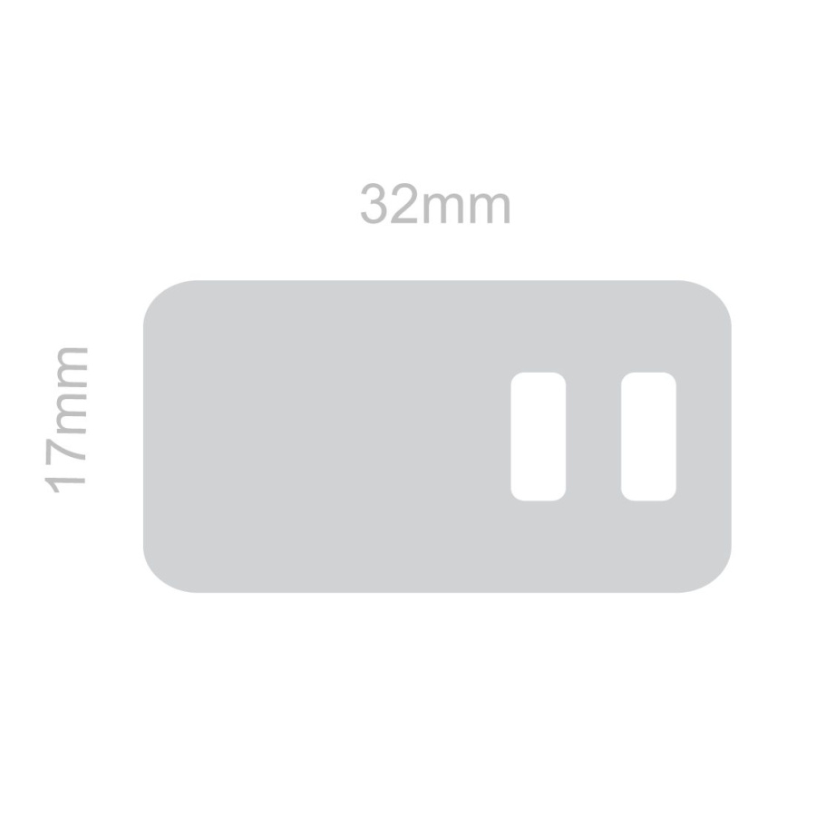 Kengännauhan heijastin – Rectangle 2 Small: Full product surface (size to confirm)