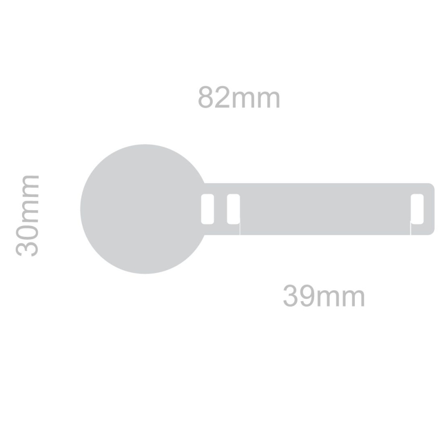 Reflex för skosnören – Circle Band Medium: Full product surface (size to confirm)
