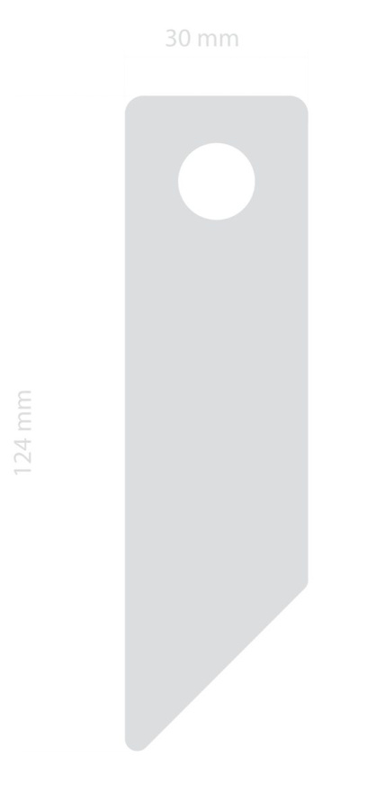 PVC-fri reflex – Arrow (PVC free): Full product surface (size to confirm)