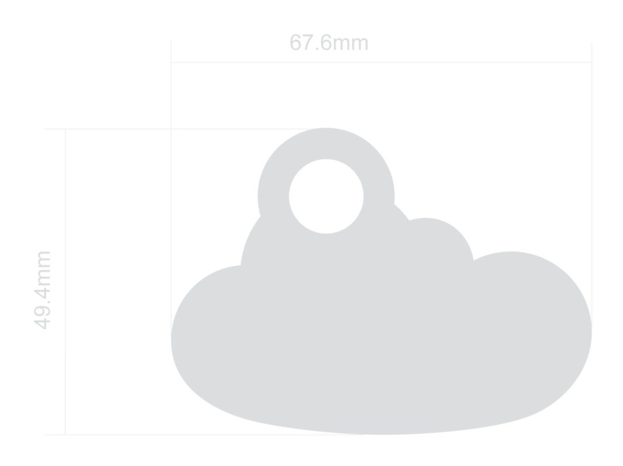 PVC-free reflector – Cloud (PVC free): Full product surface (size to confirm)