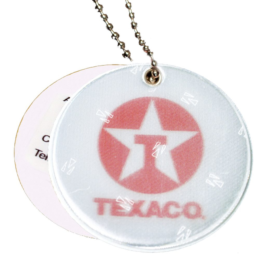 Name tag reflector – Luggage tag Circle D60: Full product surface (size to confirm)