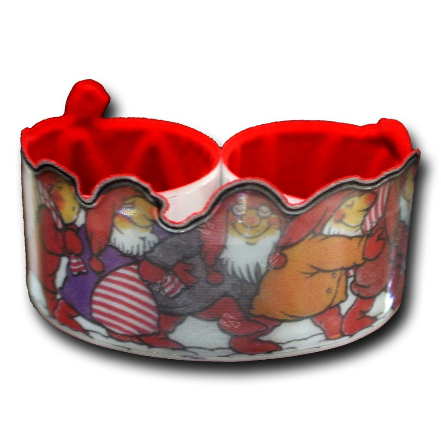 Slap wrap -heijastin – Gnomes: Full product surface (size to confirm)