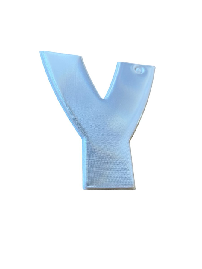 Buchstabenreflektor – Alphabet Letter Y: Full product surface (size to confirm)