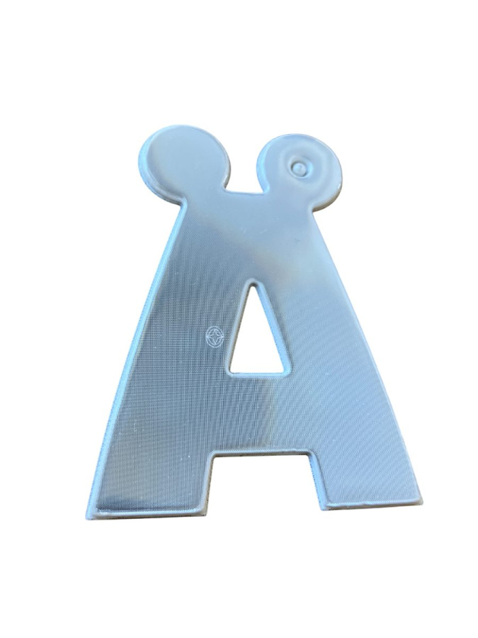Letter reflector – Alphabet Letter Ä: Full product surface (size to confirm)