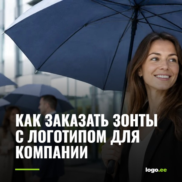 Как заказать зонты с логотипом для компании