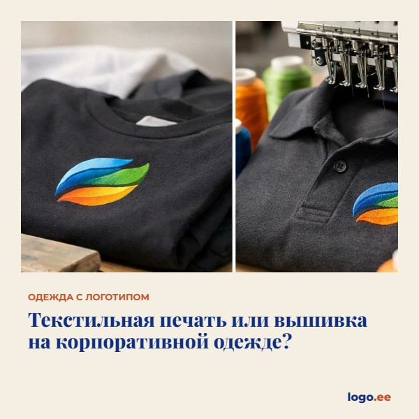 Текстильная печать или вышивка на корпоративной одежде?
