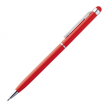 Лого трейд бизнес-подарки фото: Ручка шариковая с сенсорным стилусом "Новый Орлеан" цвет красный