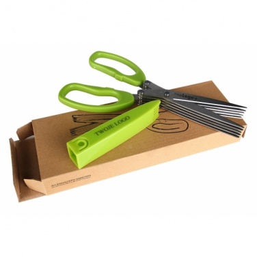 Логотрейд бизнес-подарки картинка: Ножницы для чеснока 'Bilbao' цвет светло-зеленый
