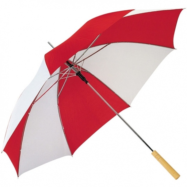 Лого трейд pекламные cувениры фото: Автоматический зонт 'Aix-en-Provence' цвет красный