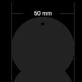 Лого трейд бизнес-подарки фото: Диаметр круга 50 мм рефлектор