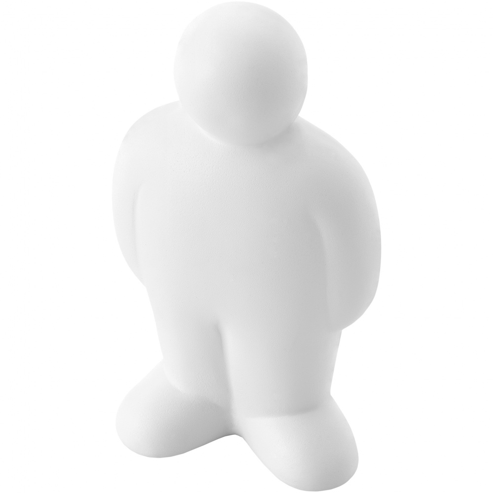 Лого трейд pекламные cувениры фото: Антистресс в форме человечка, белый
