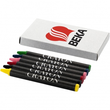 Логотрейд бизнес-подарки картинка: Набор из 6 восковых карандашей