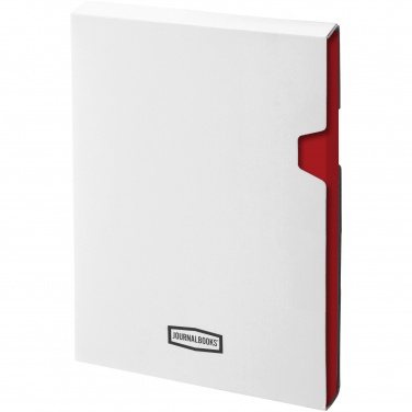 Лого трейд бизнес-подарки фото: Классический карманный блокнот, красный