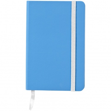 Лого трейд бизнес-подарки фото: Классический карманный блокнот, голубой