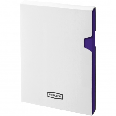 Лого трейд бизнес-подарки фото: Классический офисный блокнот, фиолетовый