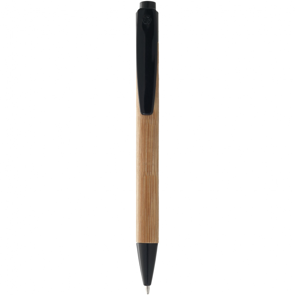 Логотрейд pекламные cувениры картинка: Шариковая ручка Borneo, черный