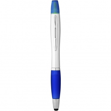 Лого трейд pекламные продукты фото: Шариковая ручка-стилус с маркером Nash, синий