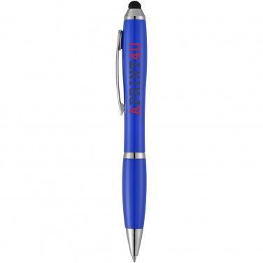 Логотрейд бизнес-подарки картинка: Шариковая ручка-стилус Nash, синий