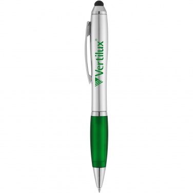 Логотрейд бизнес-подарки картинка: Шариковая ручка-стилус Nash, зеленый