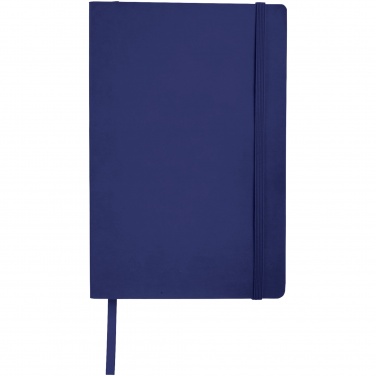 Логотрейд pекламные подарки картинка: Классический блокнот с мягкой обложкой, темно-синий