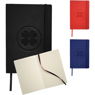 Логотрейд бизнес-подарки картинка: Классический блокнот с мягкой обложкой, темно-синий