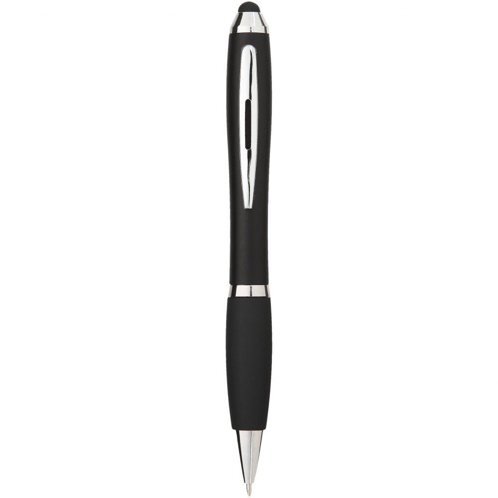 Лого трейд pекламные cувениры фото: Шариковая ручка-стилус Nash, черный